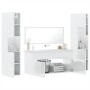 Juego muebles de baño 4 pzas madera contrachapada blanco brillo de , Muebles de baño - Ref: Foro24-3308540, Precio: 218,83 €,...