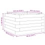 Jardinera de madera maciza de pino blanca 40x40x23 cm de , Maceteros y jardineras - Ref: Foro24-847179, Precio: 54,63 €, Desc...