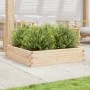 Jardinera de madera maciza de pino 100x100x23 cm de , Maceteros y jardineras - Ref: Foro24-847208, Precio: 79,38 €, Descuento: %