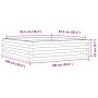 Jardinera de madera maciza de pino 100x100x23 cm de , Maceteros y jardineras - Ref: Foro24-847208, Precio: 80,21 €, Descuento: %