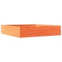 Jardinera de madera maciza de pino marrón cera 110x110x23 cm de , Maceteros y jardineras - Ref: Foro24-847215, Precio: 103,91...