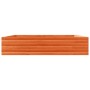 Jardinera de madera maciza de pino marrón cera 110x110x23 cm de , Maceteros y jardineras - Ref: Foro24-847215, Precio: 103,91...