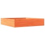 Jardinera de madera maciza de pino marrón cera 110x110x23 cm de , Maceteros y jardineras - Ref: Foro24-847215, Precio: 103,91...