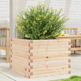 Jardinera de madera maciza de pino 60x60x45,5 cm de , Maceteros y jardineras - Ref: Foro24-847248, Precio: 93,23 €, Descuento: %