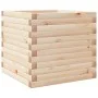 Jardinera de madera maciza de pino 50x50x45,5 cm de , Maceteros y jardineras - Ref: Foro24-847243, Precio: 79,39 €, Descuento: %