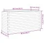 Jardinera madera maciza de pino blanco 90x40x45,5 cm de , Maceteros y jardineras - Ref: Foro24-847269, Precio: 118,92 €, Desc...