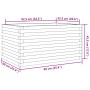 Jardinera madera maciza de abeto Douglas 90x60x45,5 cm de , Maceteros y jardineras - Ref: Foro24-847281, Precio: 123,03 €, De...