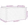 Jardinera madera maciza de abeto Douglas 90x60x45,5 cm de , Maceteros y jardineras - Ref: Foro24-847281, Precio: 121,77 €, De...