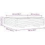 Jardinera madera maciza de pino blanco 100x100x26,5 cm de , Maceteros y jardineras - Ref: Foro24-847319, Precio: 128,04 €, De...