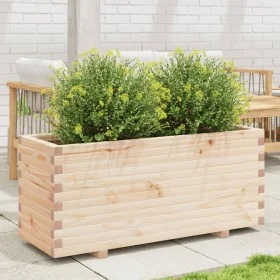 Jardinera madera maciza de pino 110x40x49,5 cm de , Maceteros y jardineras - Ref: Foro24-847378, Precio: 127,56 €, Descuento: %