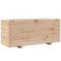 Jardinera madera maciza de pino 110x40x49,5 cm de , Maceteros y jardineras - Ref: Foro24-847378, Precio: 127,56 €, Descuento: %
