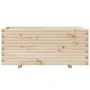 Jardinera madera maciza de pino 110x40x49,5 cm de , Maceteros y jardineras - Ref: Foro24-847378, Precio: 127,56 €, Descuento: %