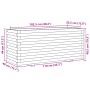Jardinera madera maciza de pino 110x40x49,5 cm de , Maceteros y jardineras - Ref: Foro24-847378, Precio: 128,87 €, Descuento: %