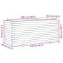 Jardinera madera maciza de pino 110x40x49,5 cm de , Maceteros y jardineras - Ref: Foro24-847378, Precio: 127,56 €, Descuento: %