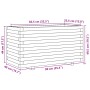 Jardinera madera maciza de pino 90x40x49,5 cm de , Maceteros y jardineras - Ref: Foro24-847373, Precio: 114,91 €, Descuento: %