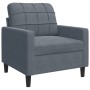 Sillón de terciopelo gris oscuro 60 cm de , Sofás - Ref: Foro24-4007605, Precio: 140,06 €, Descuento: %
