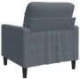 Dark gray velvet armchair, 60 cm by , Sofas - Ref: Foro24-4007605, Price: 138,07 €, Discount: %
