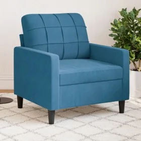 Sillón de terciopelo azul 60 cm de , Sofás - Ref: Foro24-4007613, Precio: 157,78 €, Descuento: %