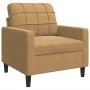 Sillón de terciopelo marrón 60 cm de , Sofás - Ref: Foro24-4007611, Precio: 156,72 €, Descuento: %