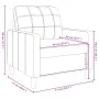 Sillón de terciopelo marrón 60 cm de , Sofás - Ref: Foro24-4007611, Precio: 156,72 €, Descuento: %