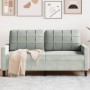 Sofá de 2 plazas de terciopelo gris claro 140 cm de , Sofás - Ref: Foro24-4007624, Precio: 190,19 €, Descuento: %