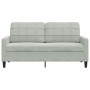 Sofá de 2 plazas de terciopelo gris claro 140 cm de , Sofás - Ref: Foro24-4007624, Precio: 190,19 €, Descuento: %