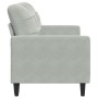 Sofá de 2 plazas de terciopelo gris claro 140 cm de , Sofás - Ref: Foro24-4007624, Precio: 190,19 €, Descuento: %