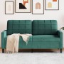 Sofá de 2 plazas de terciopelo verde oscuro 140 cm de , Sofás - Ref: Foro24-4007626, Precio: 234,93 €, Descuento: %