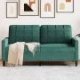 Zweiplätziges Samtsofa in dunkelgrün, 140 cm. von , Sofas - Ref: Foro24-4007626, Preis: 231,26 €, Rabatt: %