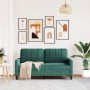Sofá de 2 plazas de terciopelo verde oscuro 140 cm de , Sofás - Ref: Foro24-4007626, Precio: 234,93 €, Descuento: %