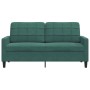Sofá de 2 plazas de terciopelo verde oscuro 140 cm de , Sofás - Ref: Foro24-4007626, Precio: 234,93 €, Descuento: %