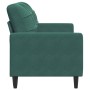 Sofá de 2 plazas de terciopelo verde oscuro 140 cm de , Sofás - Ref: Foro24-4007626, Precio: 234,93 €, Descuento: %