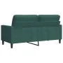 Zweiplätziges Samtsofa in dunkelgrün, 140 cm. von , Sofas - Ref: Foro24-4007626, Preis: 231,26 €, Rabatt: %