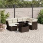Set sofás de jardín 8 piezas y cojines ratán sintético marrón de , Conjuntos de jardín - Ref: Foro24-3266763, Precio: 547,16 ...