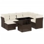 Set sofás de jardín 8 piezas y cojines ratán sintético marrón de , Conjuntos de jardín - Ref: Foro24-3266763, Precio: 547,16 ...
