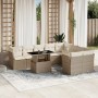 Juego de sofás jardín con cojines beige 10 pzas ratán sintético de , Conjuntos de jardín - Ref: Foro24-3266838, Precio: 693,8...