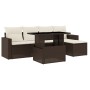 Set sofás de jardín 6 piezas y cojines ratán sintético marrón de , Conjuntos de jardín - Ref: Foro24-3267243, Precio: 395,05 ...