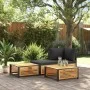 Mesa de jardín de madera maciza de acacia 68x68x30 cm de , Sofás modulares de exterior - Ref: Foro24-367644, Precio: 87,50 €,...