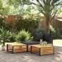 Mesa de jardín de madera maciza de acacia 68x68x30 cm de , Sofás modulares de exterior - Ref: Foro24-367644, Precio: 89,15 €,...