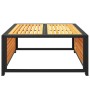 Mesa de jardín de madera maciza de acacia 68x68x30 cm de , Sofás modulares de exterior - Ref: Foro24-367644, Precio: 89,15 €,...