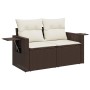 Set comedor de jardín 5 piezas y cojines ratán sintético marrón de , Conjuntos de jardín - Ref: Foro24-3267733, Precio: 357,7...