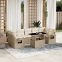 Set de sofás de jardín y cojines 8 piezas ratán sintético beige de , Conjuntos de jardín - Ref: Foro24-3267778, Precio: 590,3...