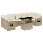 Set de sofás de jardín y cojines 8 piezas ratán sintético beige de , Conjuntos de jardín - Ref: Foro24-3267778, Precio: 590,3...