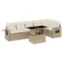 Set sofás de jardín 7 piezas y cojines ratán sintético beige de , Conjuntos de jardín - Ref: Foro24-3267918, Precio: 497,55 €...