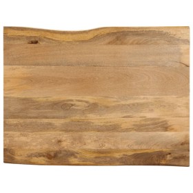 Tablero de mesa borde natural madera maciza mango 100x80x2,5 cm de , Tableros para mesas - Ref: Foro24-370724, Precio: 111,97...
