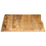 Tablero de mesa borde natural madera maciza mango 100x80x2,5 cm de , Tableros para mesas - Ref: Foro24-370724, Precio: 111,97...