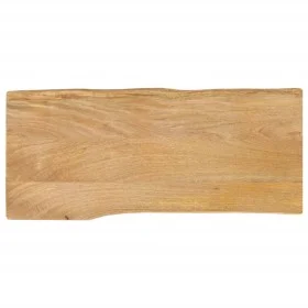 Massivholz-Tischplatte mit natürlicher Kante aus Mangoholz 100x40x3,8 cm. von , Tischplatten - Ref: Foro24-370732, Preis: 94,...
