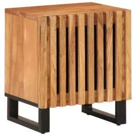 Mesita de noche de madera maciza de acacia 40x34x46 cm de , Mesitas de noche - Ref: Foro24-377418, Precio: 64,25 €, Descuento: %