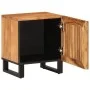 Mesita de noche de madera maciza de acacia 40x34x46 cm de , Mesitas de noche - Ref: Foro24-377418, Precio: 64,25 €, Descuento: %