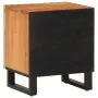 Mesita de noche de madera maciza de acacia 40x34x46 cm de , Mesitas de noche - Ref: Foro24-377418, Precio: 64,25 €, Descuento: %